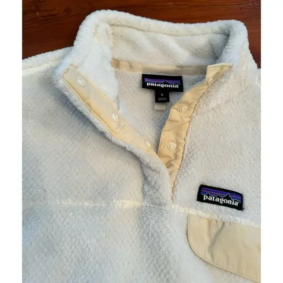 Patagonia Snap T Fleece Pullover Cream size small - Picture 6 of 11